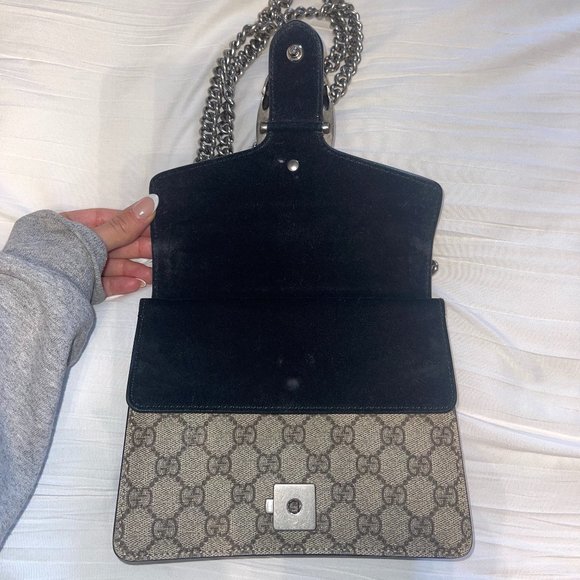 Gucci Dionysus GG Supreme mini bag taupe/black - Picture 6 of 7